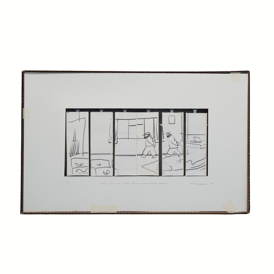 First Sketch for "Artist Pacing around in Studio, Checking Emails", 2025